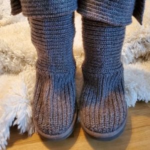 Grey UGG Classic Cardy Boots